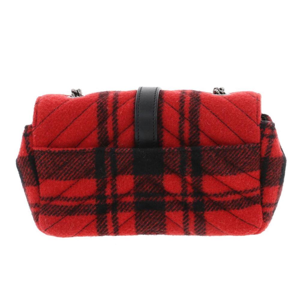 SAINT LAURENT Baby Chai Chain Shoulder Bag Red - Picture 3 of 6